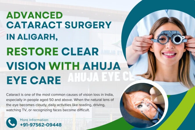 Advanced Cataract Surgery in Aligarh – Restore Clear Vision with Ahuja Eye Care